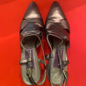 Phyllis Poland Bronze Pointy Toe Pumps